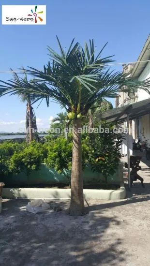 High quality led artificial coconut palm tree light for sale