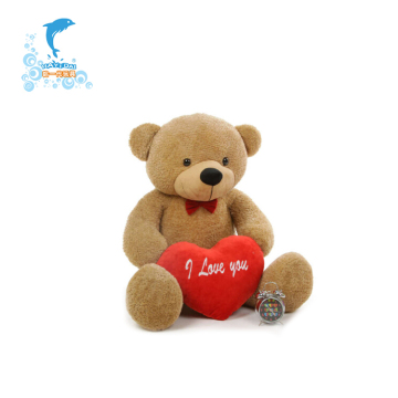 Fashion graduation stuffed teddy bear toy with heart