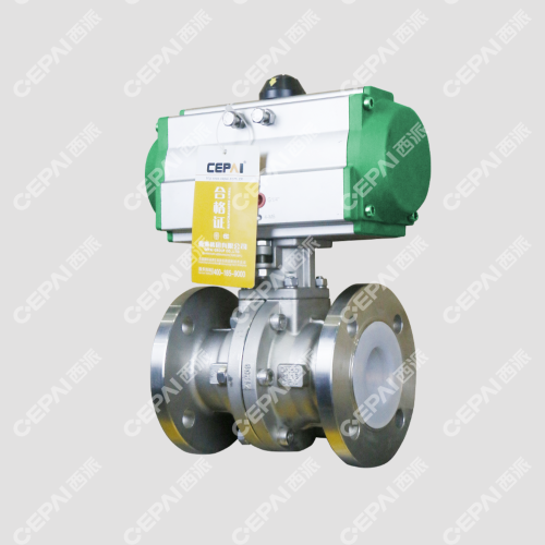 Good Quality Pneumatic Fluorine Lined Ball Valve