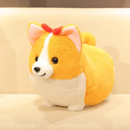 38x28cm Corgi Smile Face Stuffed Animal Toy: A Cute Custom Plush Gift