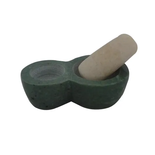 2-in-1 Marble Mortar and Pestle