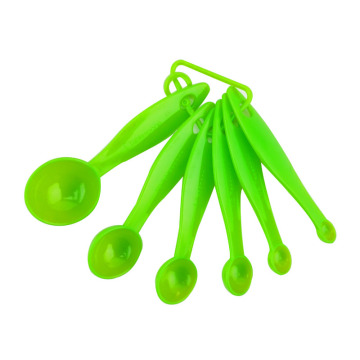 6pcs cuillères à mesurer en plastique PP