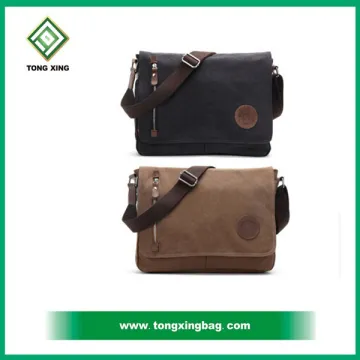 Alibaba Express Multifunctional Travel Satchel Small Canvas Messenger Shoulder Bag for Men