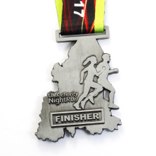Médaille d&#39;oiseau en demi-marathon