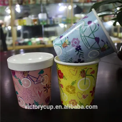 new good looking 500ml disposable paper soup cup and good quality cheap soup paper cup