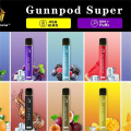 Gunnpod 2000 bocanadas de vape desechable Pen 1250 mAh Batería