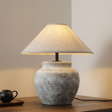 Best-Selling China Bedside Ceramic Table Lamp with Jingdezhen Hand-Painted Vase Base