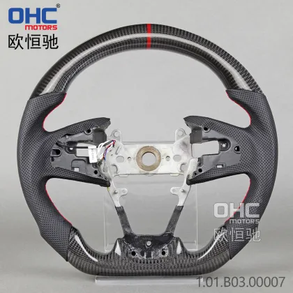Carbon Fiber Steering Wheel for Volante Honda USA Civic Type R Gen 10