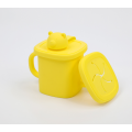 Custom Bärenform 2-in-1 Sippy Cup Silicon Snack Cup