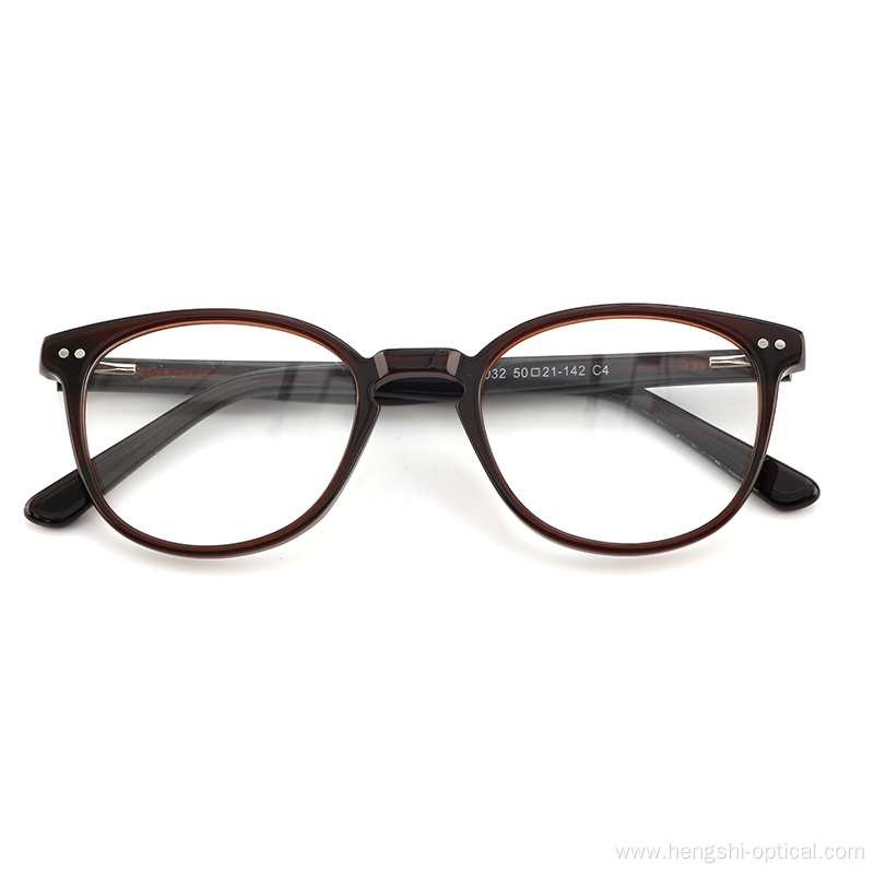 2021 New Arrival Eyewear Lens Cheap Tattoo Prescription Acetate Eyeglasses Glasses Frame