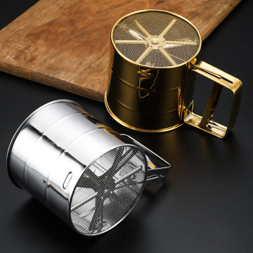 Hand Press Stainless Steel Flour Sugar Sifter