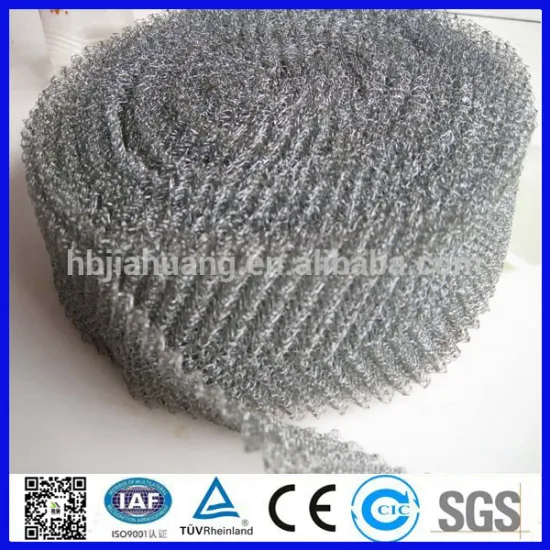 Stainless steel / red copper Corrugated knitted wire mesh for filter