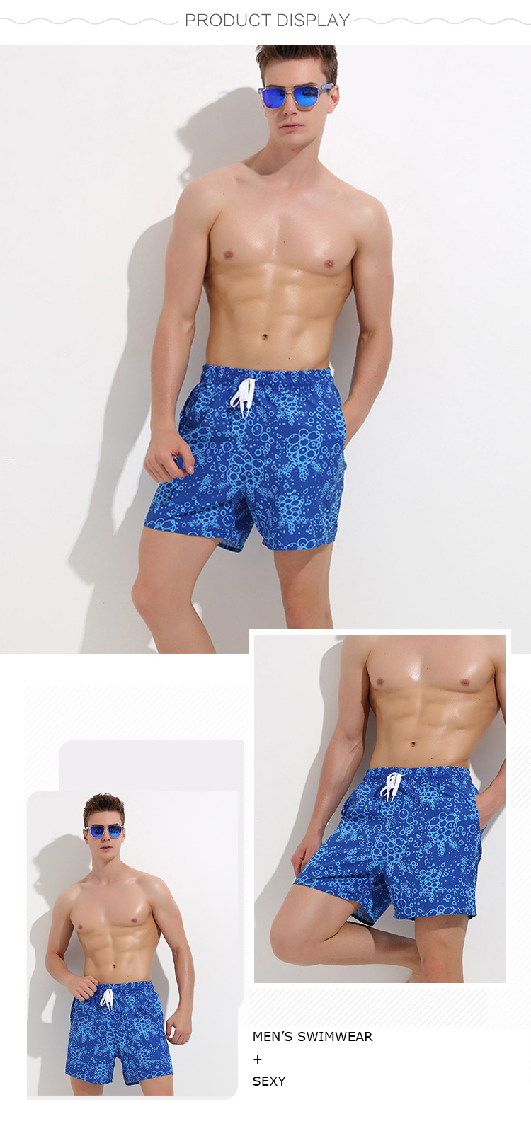 Men swim shorts-product display