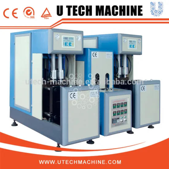 PET bottle semi-auto 2 cavity blow machine