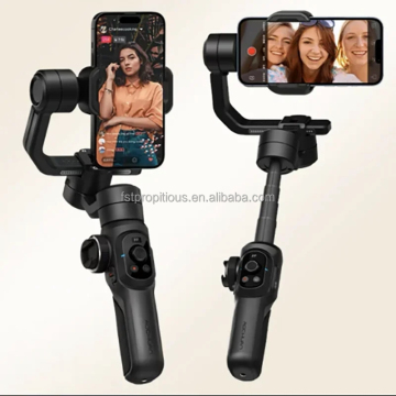 AOCHUAN Smart S2 Portable 3-Axis Gimbal with 3-Level Beauty Fill Light
