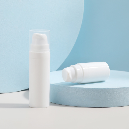 Vacuum Airless Pump Bottle White Liquid Airless Bottle for Cosmetic Packaging Supplier