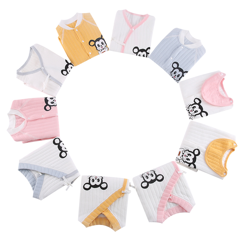 Newborn Baby Cartoon Outfits (23/21 Pcs/set) Pillow Infant Underwear Set Cotton Clothing Suit for Children