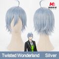 Cosplay bộ tóc giả màu bạc Twisted Wonderland
