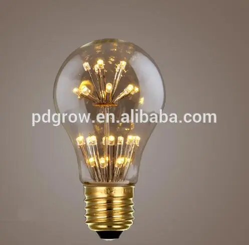 firefly light bulb light A60 starry decorated led bulb