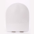 White Plastic Hygienic Durable Toilet Seat WC Cover