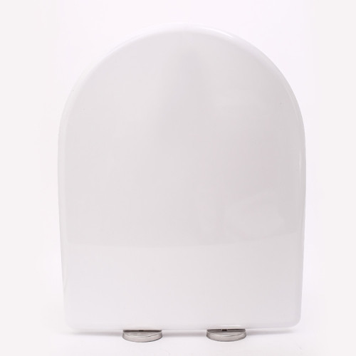 White Plastic Hygienic Durable Toilet Seat WC Cover