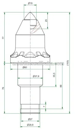 U47GB Kennametal Tungsten Carbide Tips Coal Mining Rock Drill Bit