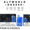 Factory Electronic Cigarettes ElfWorld DE6000 Puffs