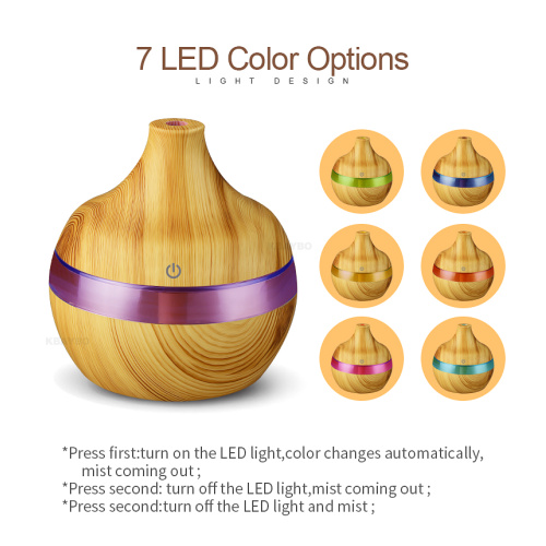 Innovation 300ml Wood Grain Cool Mist Diffuser Humidifier