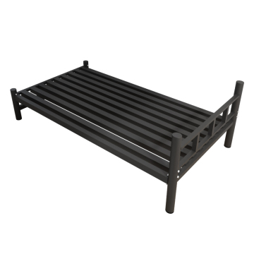 Durability and Quality Black Single Bed Frame for Students - Metal Beds