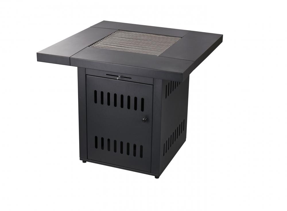 Firetable Charcoal Square Top