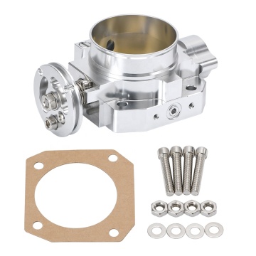 Aluminiumsilberansaugkrümmer 70 mm Gaskörper für Honda B16/B18/D16/F22/B20