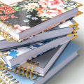 Spiral Gold Foil Notebook Journal With Planner Divider
