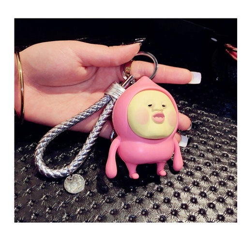 Silikon Keychain Fart Peach 3D Nyckelring Silikon Tillbehör