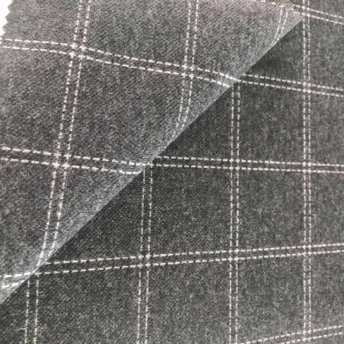 Plaid Design Doppelstrick Jacquard