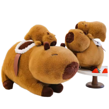 Factory Wholesale Purple Buttocks Saddle Capybara Plush Toy
