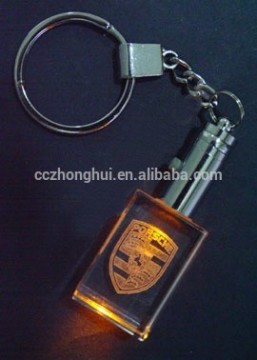 2016 Modern crystal keychain with various light