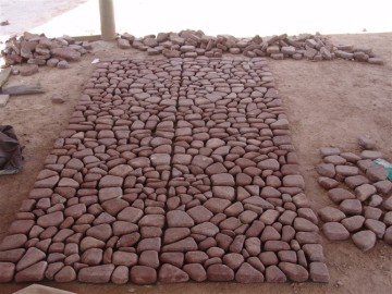 Chinese Red Porphyry Cubestone / Granite Cubestone