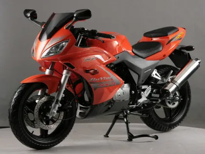 Yamaha Motorcycle Motorbile Motor 200cc Orange Drag Racing Motorcycles