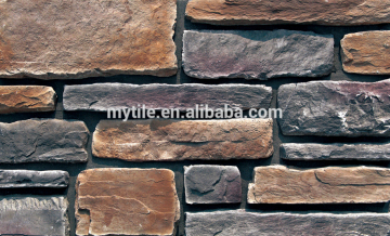 artificial hand making decorative stone for walls