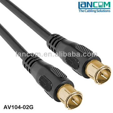 RG59 75ohm Gold Plated TV Coaxial Cable F Quick/F Quick