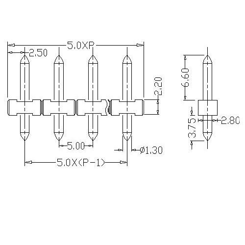 AT332V-5.0XXX-A PCB Screw Terminal Block