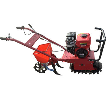 Agricultural Small Tiller Diesel Engine Farmland Chain Rail Power Tiller with Reversible Plow Ditcher Planter