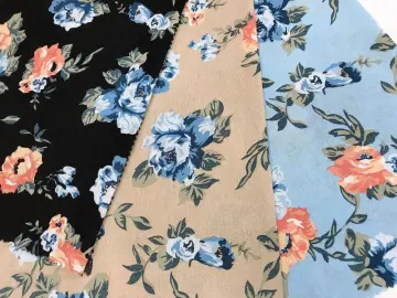 Cotton-Linen Plain Printed Fabric