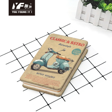 Diario con copertina per copertina in metallo in metallo Custom Retro &amp; Classic