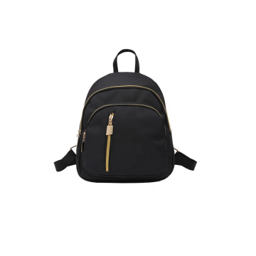 Women backpack tote bag nylon waterproof black small shoulder simple school bag