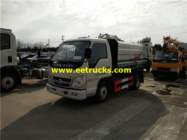 3 CBM Foton Bucket Garbage Trucks