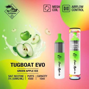 예인선 EVO 4500 퍼프 일회용 vape 장치 UAE