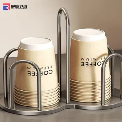 Space-Saving Cup Holder Design for Kitchen Storage