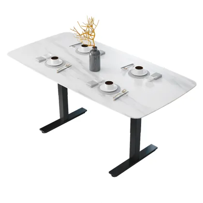 Coffee Table Stainless Frame Multifunctional Dining Desk