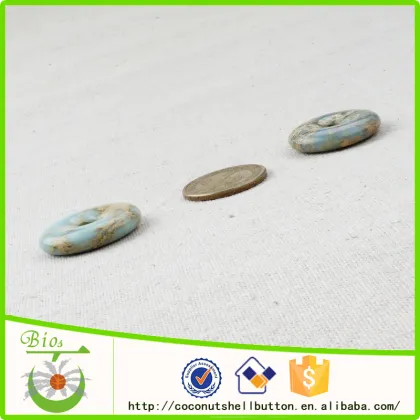 30mm natural shoushan stone donut pendant factory wholesale